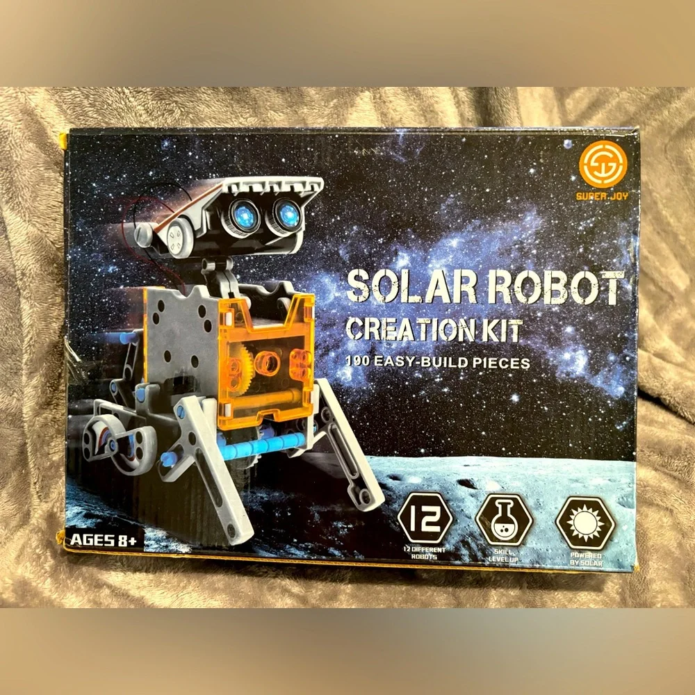 STEM 12-in-1 Education Solar Robot Toy Powered by The Sun, 190‎ Pieces DIY